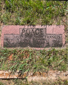 Granite headstone cleaning result for Linda P., CA - Before