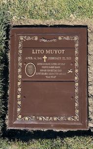 Restoration of slant monument, California, autumn, 2025 - After