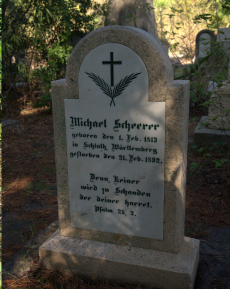 Granite headstone cleaning result for Michael S., Texas - After