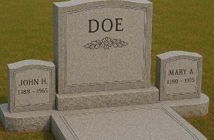A large custom multi-plot memorial receiving expert care