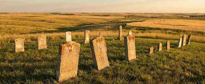 Professional headstone cleaning service in Kansas cemetery