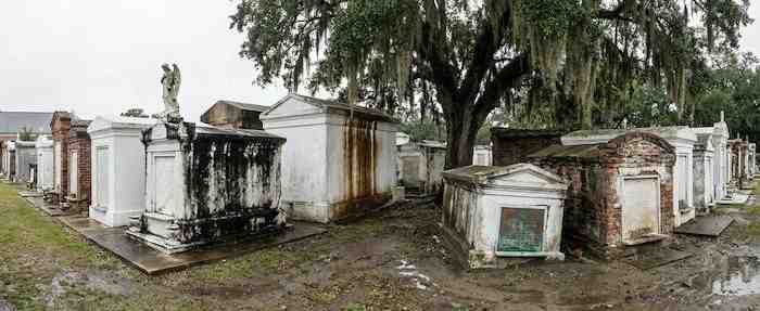 Professional headstone cleaning service in Louisiana cemetery
