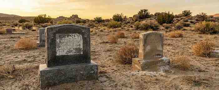 Professional headstone cleaning service in Nevada cemetery