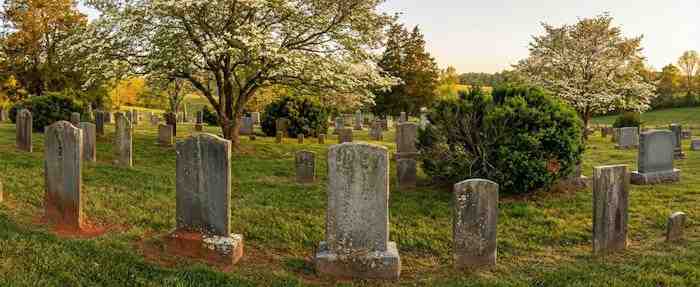 Professional headstone cleaning service in Virginia cemetery