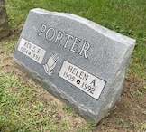 Restored granite grave marker in Ohio after out-of-state grave care service