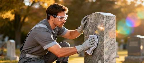 Professional monument cleaning