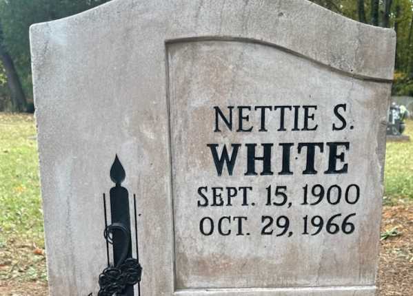 Fully restored and deep-cleaned condition of ledger marker in North Carolina after Tending service